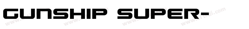 Gunship Super字体转换